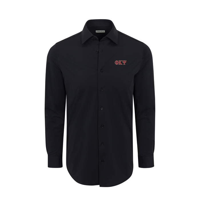 Collars & Co. Phi Kappa Psi Apex Performance Dress Shirt Black