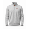 Collars & Co. Phi Kappa Psi Heather Cloud Cotton Quarter Zip Pullover Light Grey