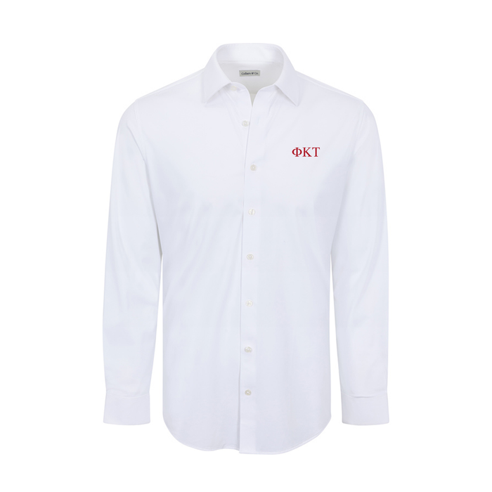 Collars & Co. Phi Kappa Tau Apex Performance Dress Shirt White