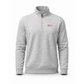 Collars & Co. Phi Kappa Tau Heather Cloud Cotton Quarter Zip Pullover Light Grey