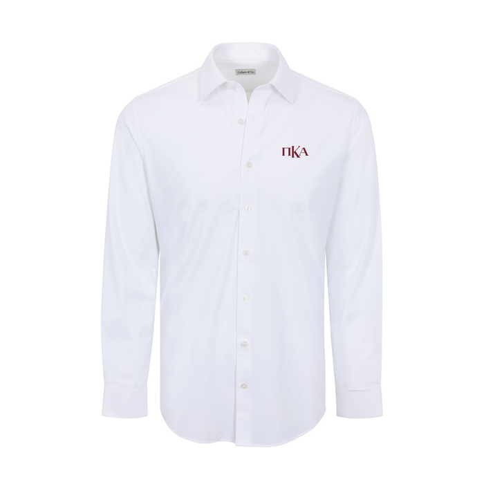 Collars & Co. Pi Kappa Alpha Apex Performance Dress Shirt White