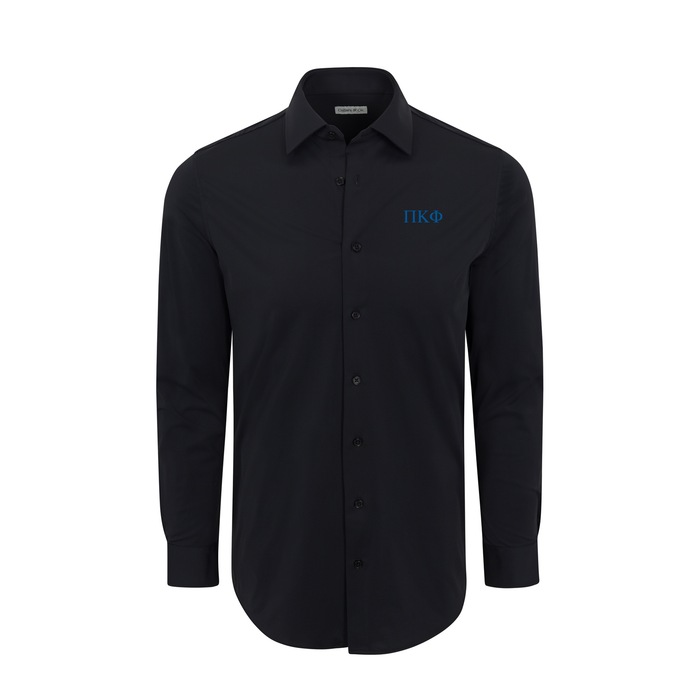 Collars & Co. Pi Kappa Phi Apex Performance Dress Shirt Black