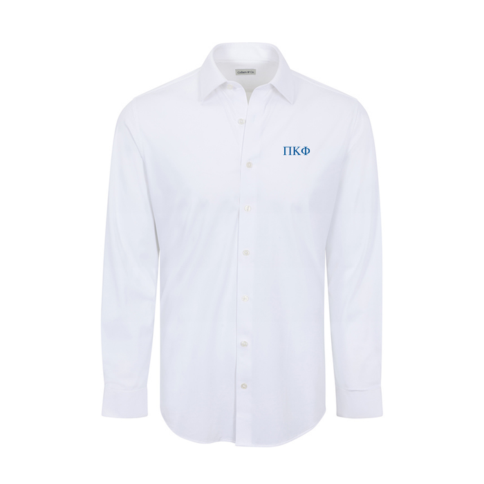 Collars & Co. Pi Kappa Phi Apex Performance Dress Shirt White