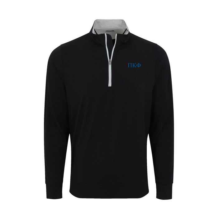 Collars & Co. Pi Kappa Phi DriRelease® Performance Pullover Black with Light Grey Trim