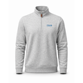 Collars & Co. Pi Kappa Phi Heather Cloud Cotton Quarter Zip Pullover Light Grey