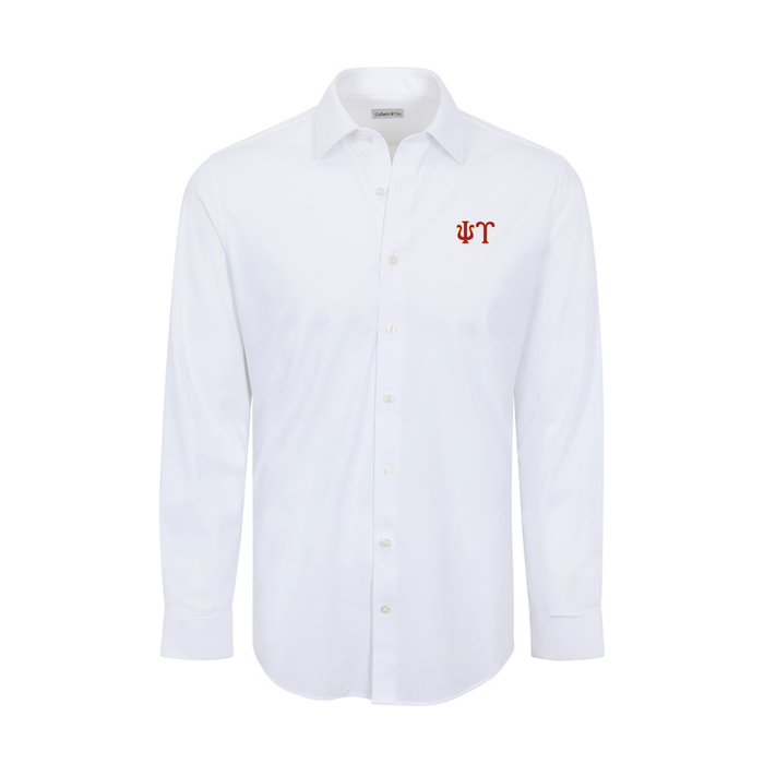 Collars & Co. Psi Upsilon Apex Performance Dress Shirt White