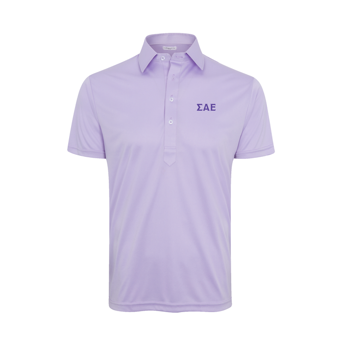 Collars & Co. Sigma Alpha Epsilon Semi-Spread Collar Polo Lavender