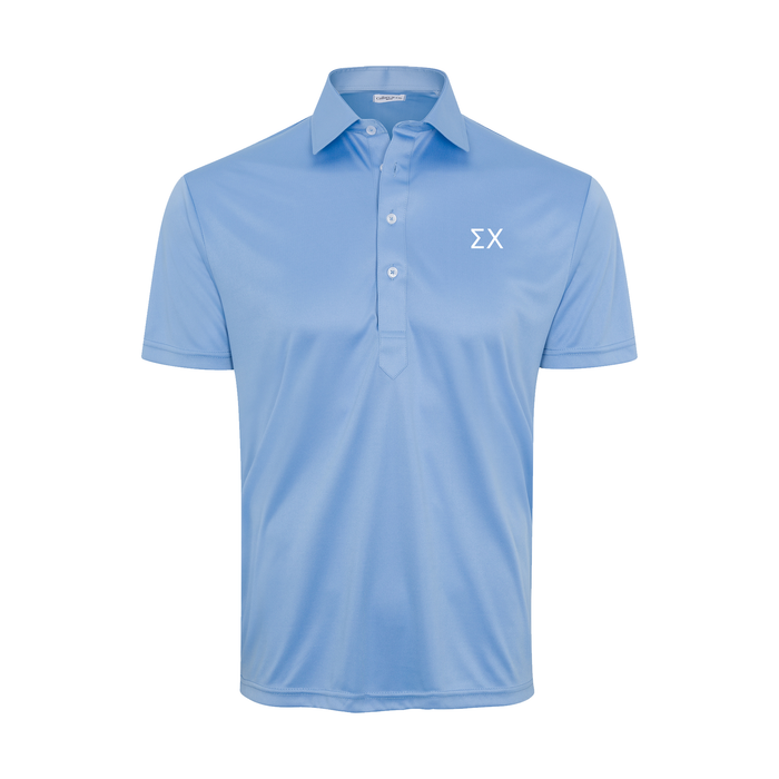 Collars & Co. Sigma Chi Semi-Spread Collar Polo French Blue
