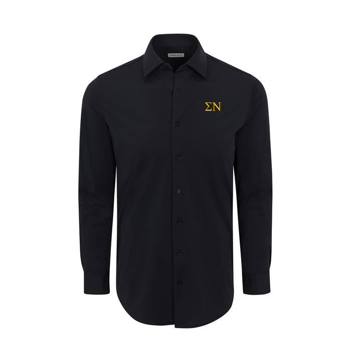 Collars & Co. Sigma Nu Apex Performance Dress Shirt Black
