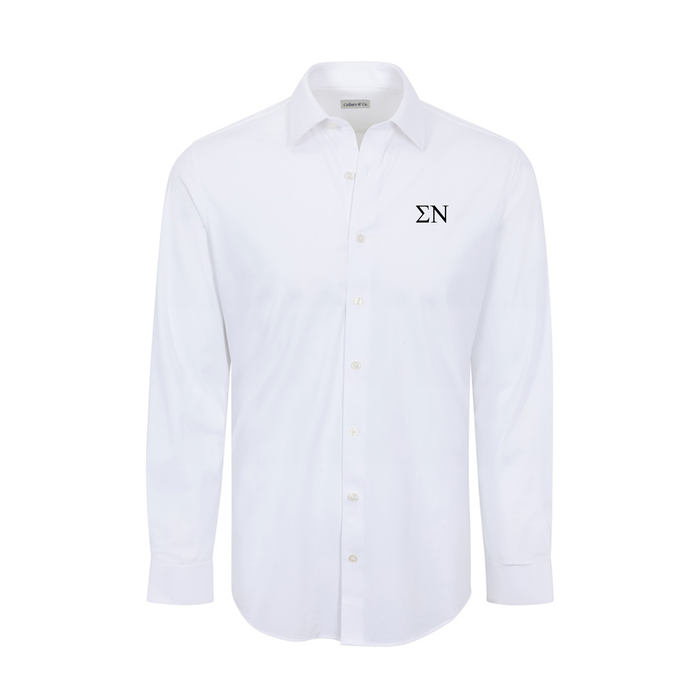 Collars & Co. Sigma Nu Apex Performance Dress Shirt White