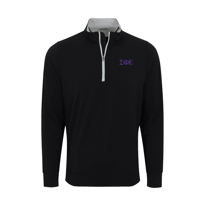 Collars & Co. Sigma Phi Epsilon DriRelease® Performance Pullover Black with Light Grey Trim