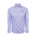 Collars & Co. Sigma Phi Epsilon Quattro Flex Dress Shirt with Semi-Spread Collar Lavender Houndstooth