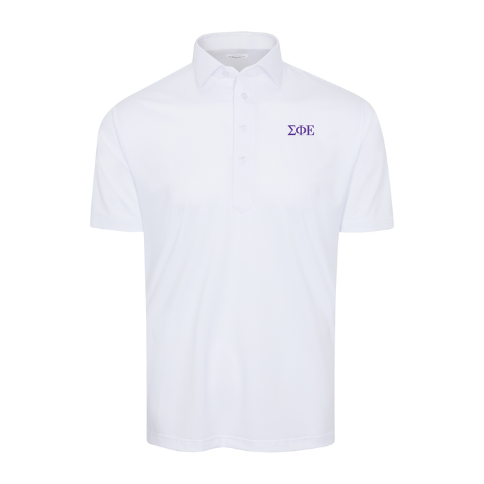 Collars & Co. Sigma Phi Epsilon Semi-Spread Collar Polo White