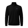 Collars & Co. Sigma Pi Cloud Cotton Quarter Zip Pullover Black