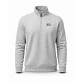 Collars & Co. Sigma Pi Heather Cloud Cotton Quarter Zip Pullover Light Grey