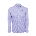 Collars & Co. Sigma Pi Quattro Flex Dress Shirt with Semi-Spread Collar Lavender Houndstooth