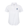 Creighton Women's Cap Sleeve Semi Spread Polo White