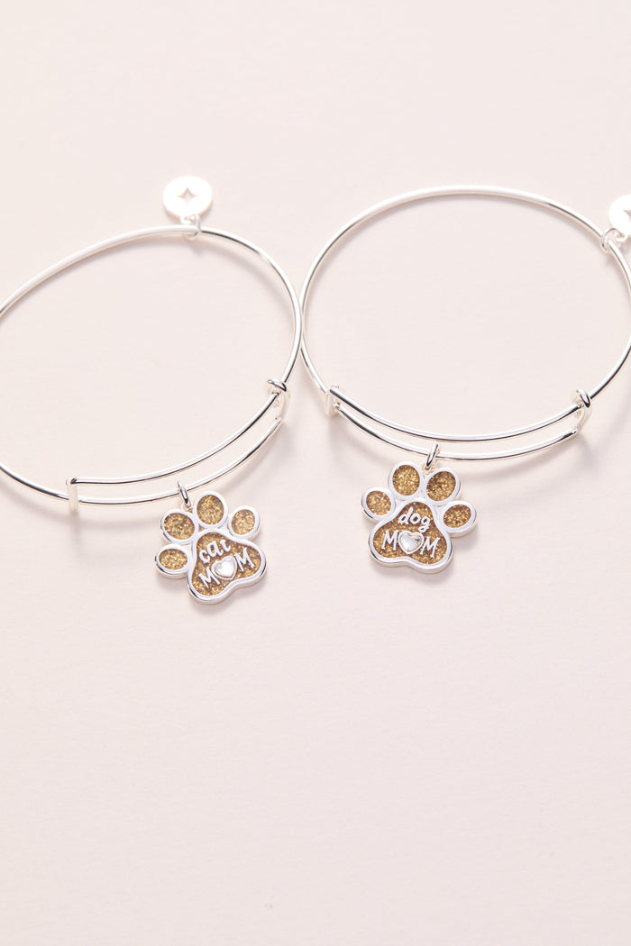 Dog Mom Charm Bangle