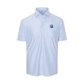 Drake Featherweight Flex Polo Camden White with Blue Stripe