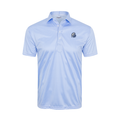 Drake Semi-Spread Collar Polo Blue Houndstooth