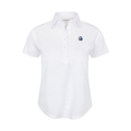 Drake Women's Cap Sleeve Semi Spread Polo White
