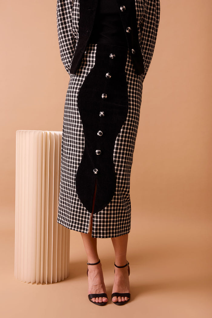 FALDA NOIRELBLANCO/NEGRO