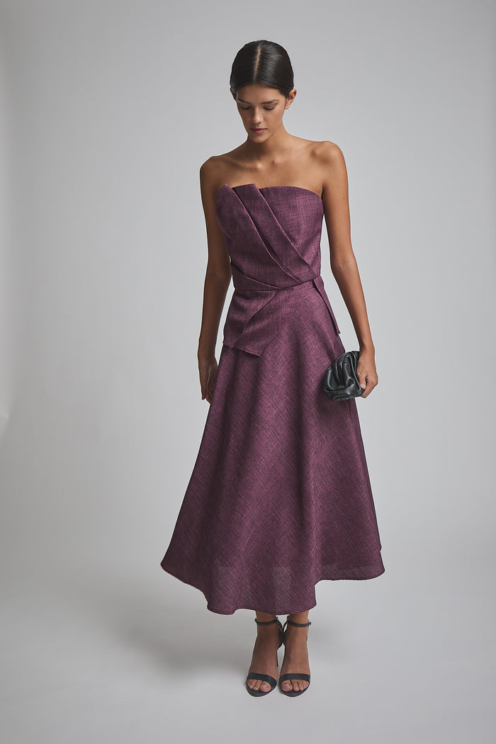 FALDA PERSEFONE BERENJENA
