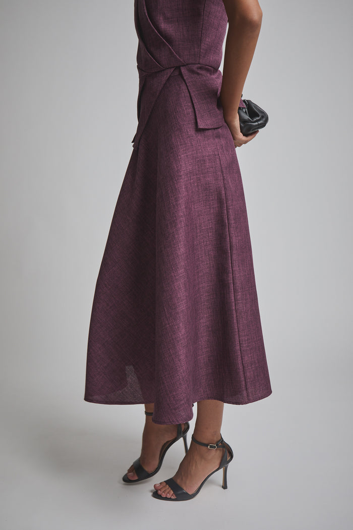 FALDA PERSEFONE BERENJENA