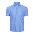 Featherweight Flex Polo Blue Micro Gingham