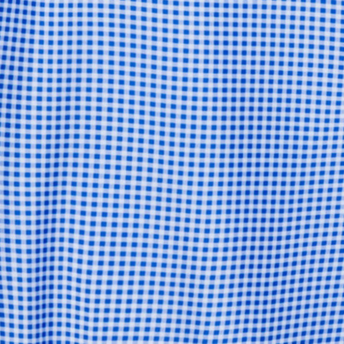 Featherweight Flex Polo Blue Micro Gingham
