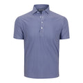 Featherweight Flex Polo Navy Micro Gingham