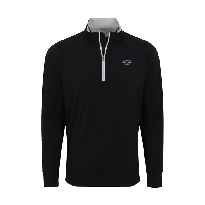 Florida Atlantic DriRelease® Performance Pullover Black with Light Grey Trim