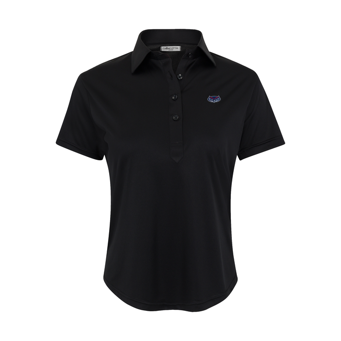 Florida Atlantic Women's Cap Sleeve Semi Spread Polo Black