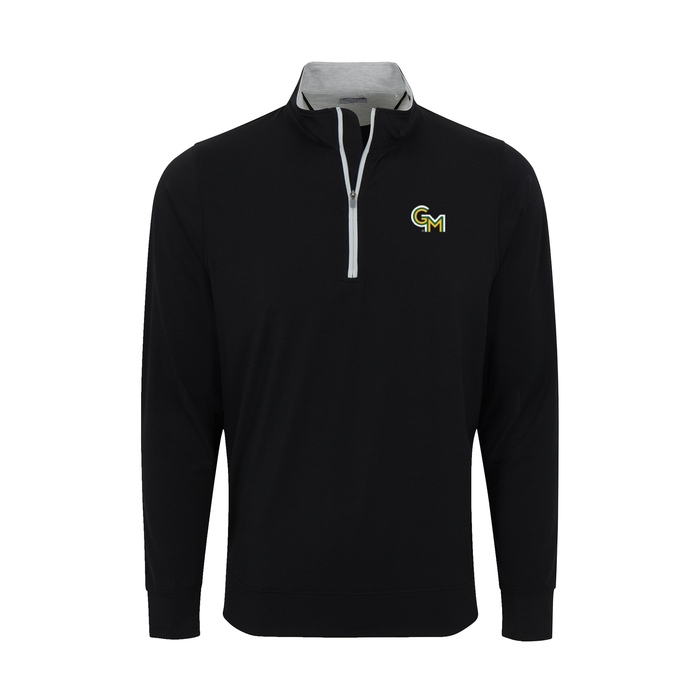 George Mason DriRelease® Performance Pullover Black with Light Grey Trim