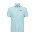 George Mason Featherweight Flex Polo Augusta Green Stripe
