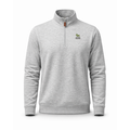 George Mason Heather Cloud Cotton Quarter Zip Pullover Light Grey