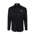 George Mason Semi-Spread Collar Polo Black