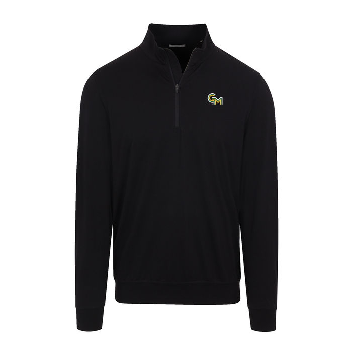 George Mason Velocity Performance Quarter Zip Black