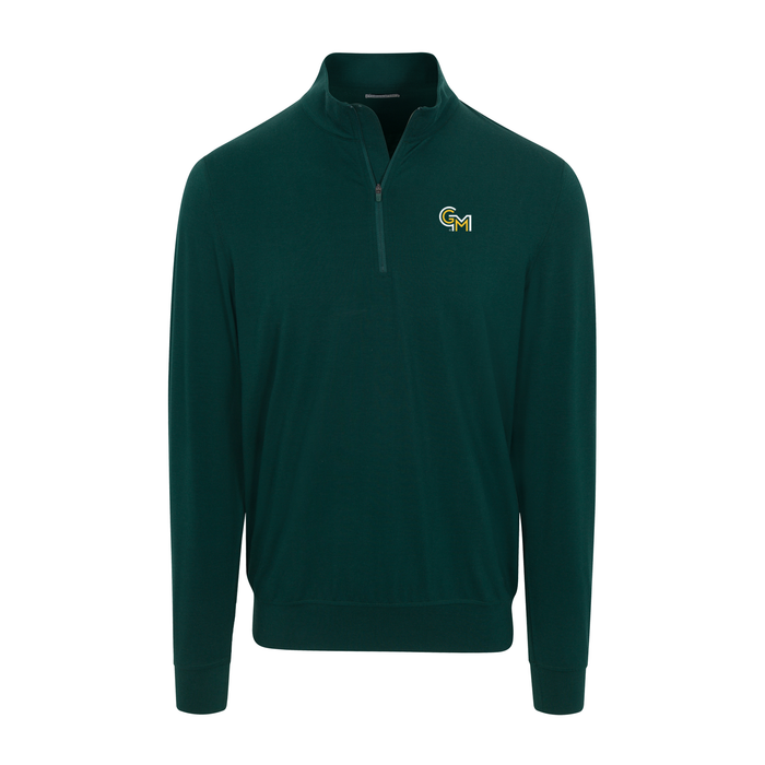 George Mason Velocity Performance Quarter Zip Green