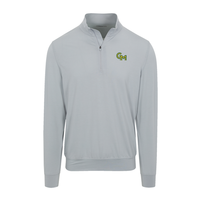 George Mason Velocity Performance Quarter Zip Light Grey