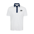 Georgia Southern Semi-Spread Collar Polo Austin White with Navy Accent