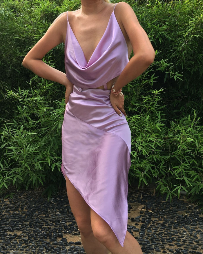 Gia Asymmetrical Backless Dress