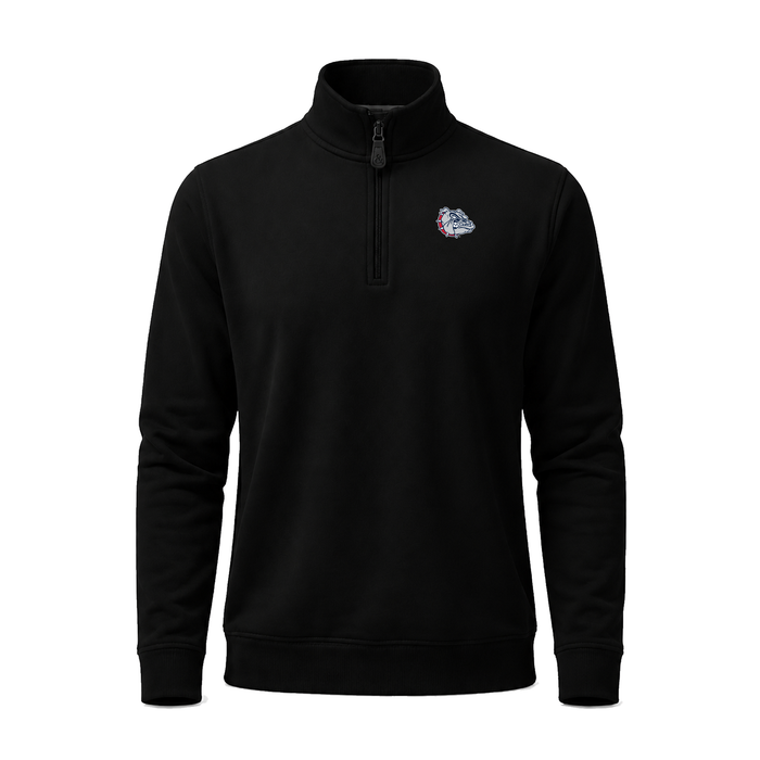 Gonzaga Cloud Cotton Quarter Zip Pullover Black