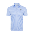 Gonzaga Semi-Spread Collar Polo Blue Houndstooth