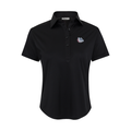 Gonzaga Women's Cap Sleeve Semi Spread Polo Black