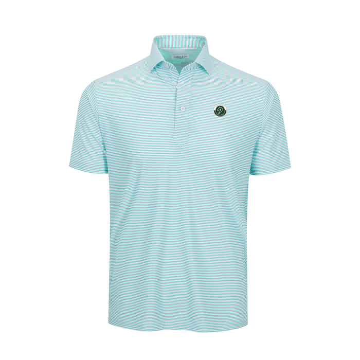 Greenwich Sound Polo Featherweight Flex Polo Augusta Green Stripe