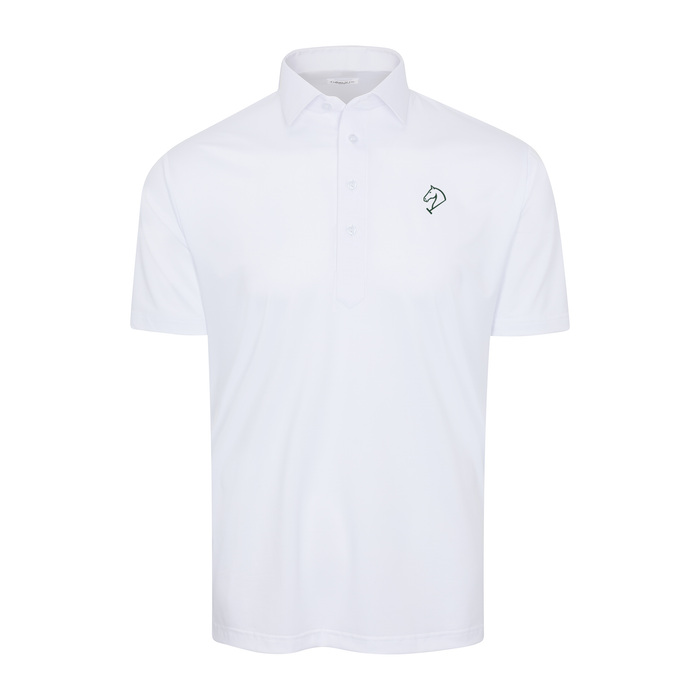 Greenwich Sound Polo Semi-Spread Collar Polo White