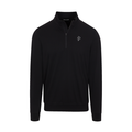 Greenwich Sound Polo Velocity Performance Quarter Zip Black