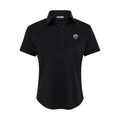 Greenwich Sound Polo Women's Cap Sleeve Semi Spread Polo Black