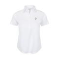 Greenwich Sound Polo Women's Cap Sleeve Semi Spread Polo White
